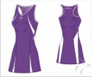 Bio Tec Purple White Women's Netball Dress